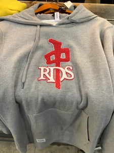 Grey RDS hoodie red logo