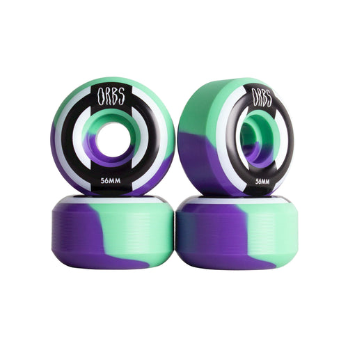 Orbs Skate Wheels - Apparitions, Splits Mint/Lavender 56mm
