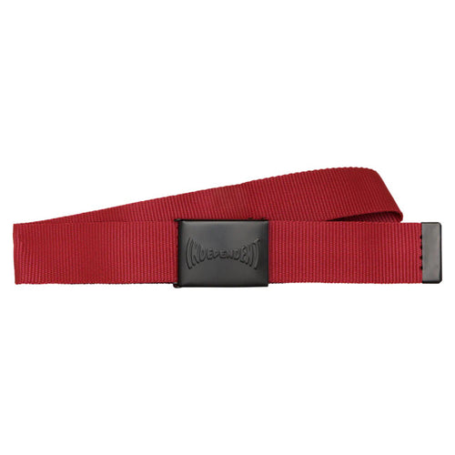 Independent web belt span red