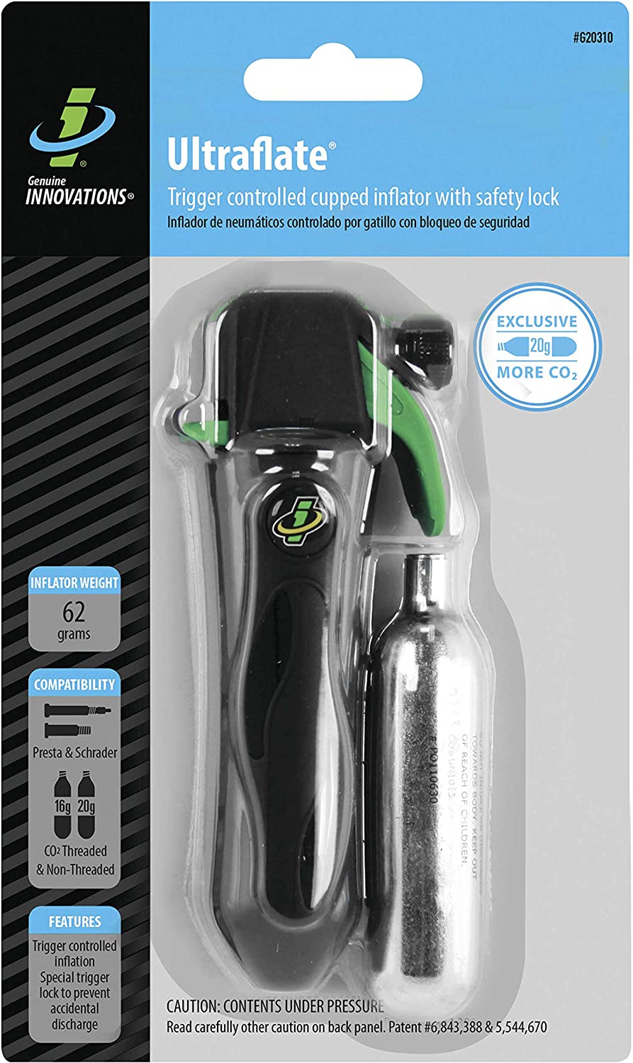 Genuine Innovations Ultraflate CO2 Inflator with 20g Cartridge