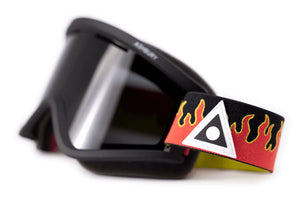 Ashbury Goggles Blackbird - Red Flame