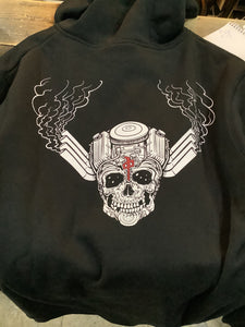RDS Red Dragon skull engine hoodie (XL)