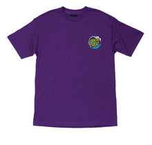Load image into Gallery viewer, Santa Cruz Shirt Wave Dot Purple w/Blue/Yellow large