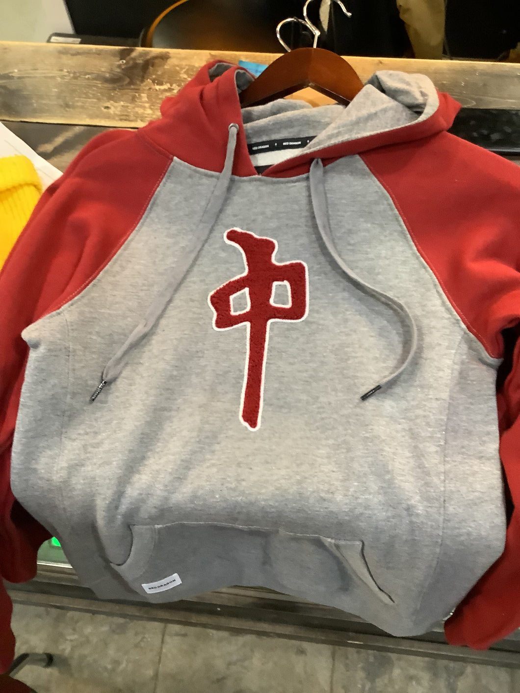 RDS red and grey hoodie