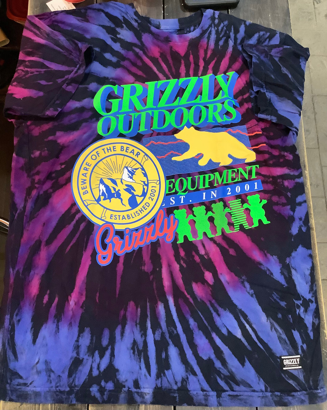 Grizzly T-Shirt (Neon Trail)