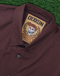 Dixxon Benny Party Shirt Short Sleeve - Brown