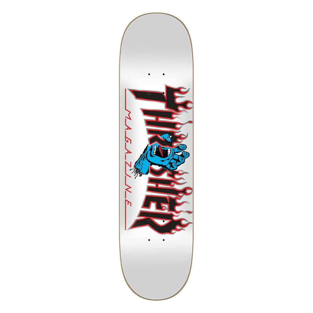 Santa Cruz Thrasher Screaming flame logo 8.25” x 31.8” Skateboard Deck