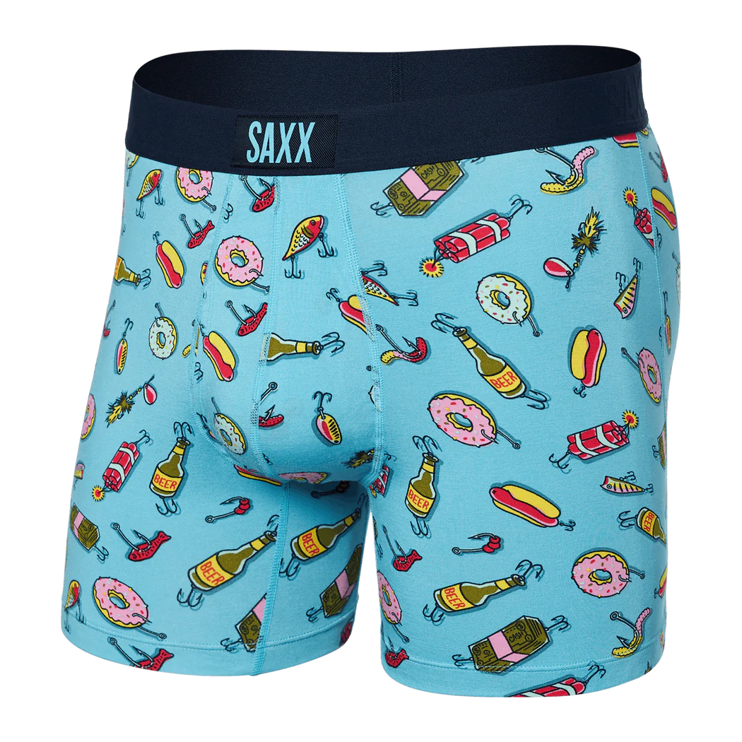 SAXX Ultra Super Soft Boxer Briefs - I'll Try Anything- Maui