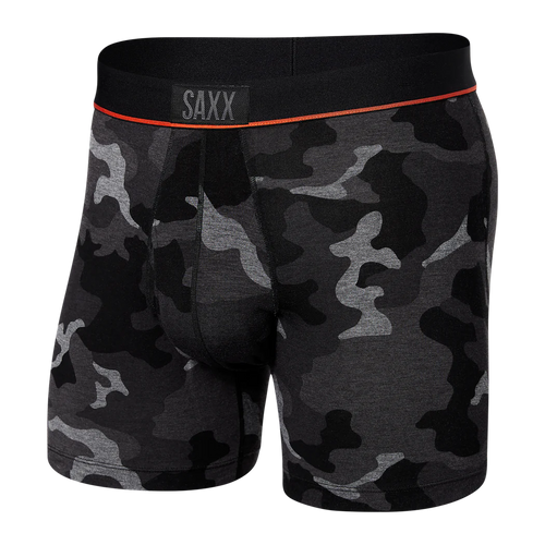 SAXX Ultra Super Soft Boxer Briefs - Supersize Camo- Black