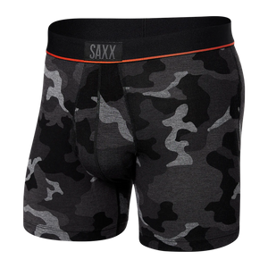 SAXX Ultra Super Soft Boxer Briefs - Supersize Camo- Black