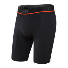 Load image into Gallery viewer, SAXX Kinetic Light-Compression Long Leg Boxer Briefs - Black