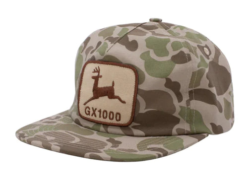 GX1000 Deer 5 Panel Hat O/S - Old School Camo