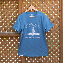 Load image into Gallery viewer, Rollick Co. Sasquatch on a SUP T-Shirt (4 colours available)