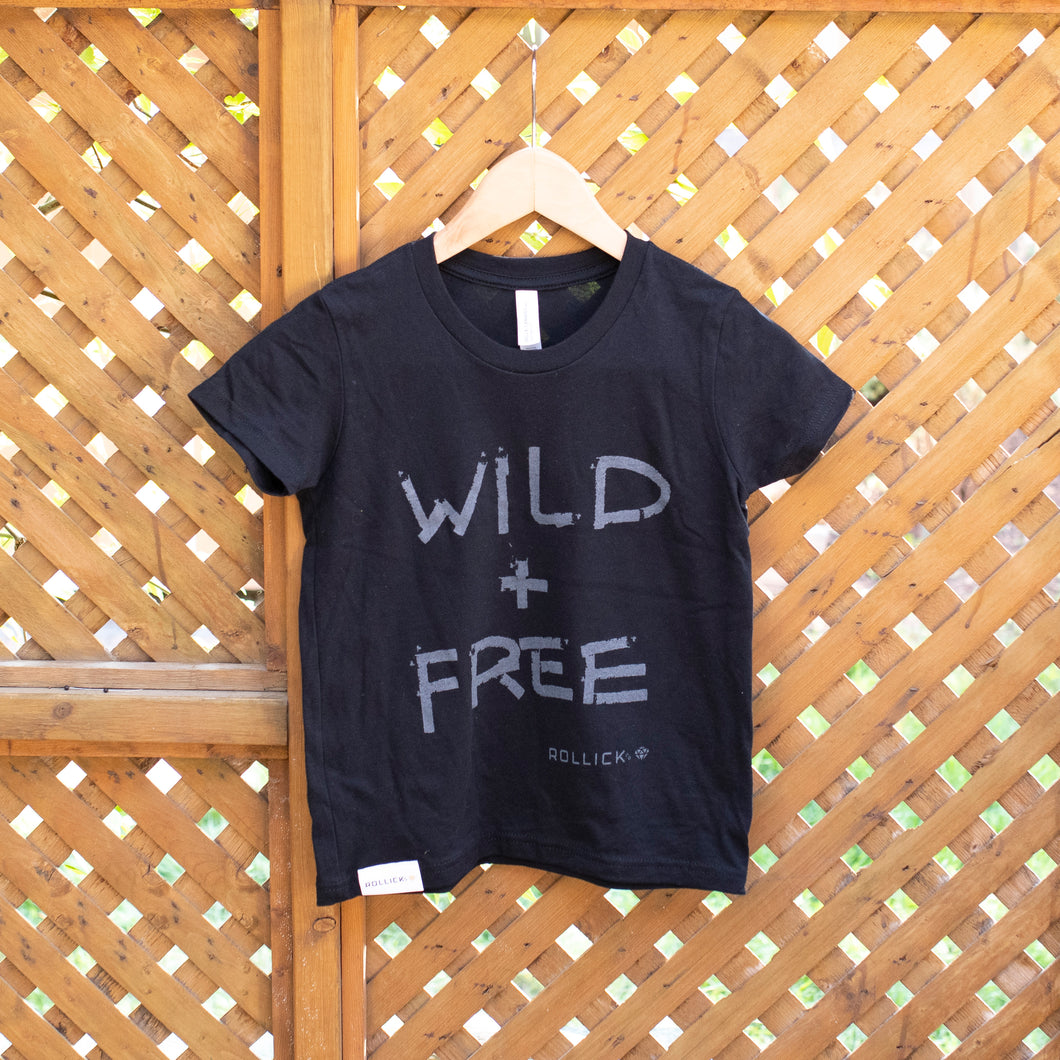 Rollick Co. Wild + Free Kid’s T-Shirt (4 colours available)
