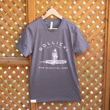 Load image into Gallery viewer, Rollick Co. Sasquatch on a SUP T-Shirt (4 colours available)