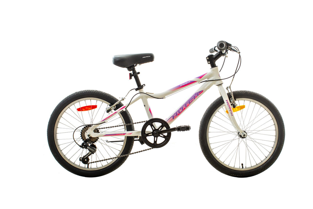 Hutch Dawn 7 speed 20” White/Pink/Purple Kids Bike
