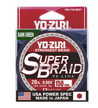 Load image into Gallery viewer, Yo-Zuri 150 yard SuperBraid Line 40lb