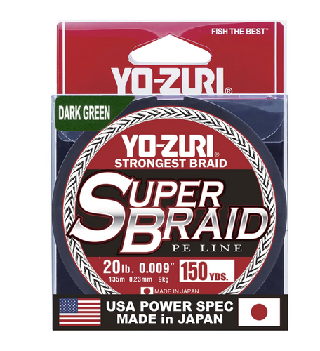 Yo-Zuri 150 yard SuperBraid Line 40lb