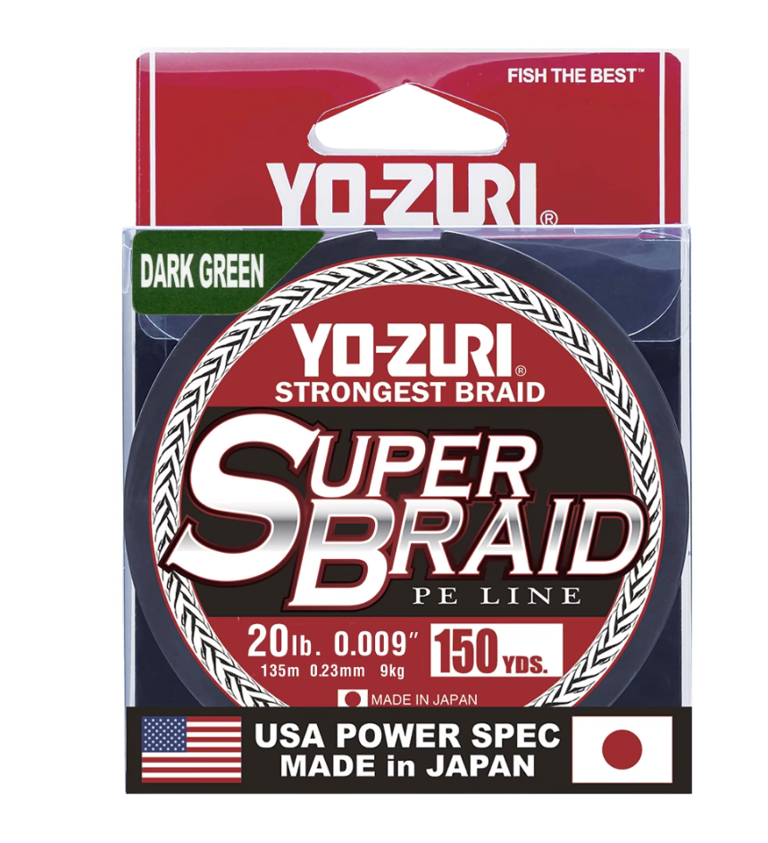 Yo-Zuri 150 yard SuperBraid Line 40lb