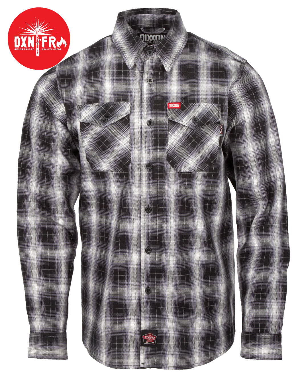 Dixxon Men's Fire-Resistant Flannel Shirt - Blackline
