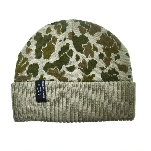 Rep Your Water Toque - Camo Knit Hat