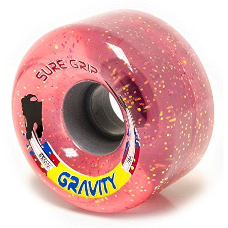 Roller Skate Wheels: Sure Grip Gravity Pink Glitter