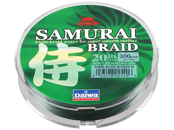 Daiwa Samurai Braided Line Green Spool 80lb 150y – Rollick Co